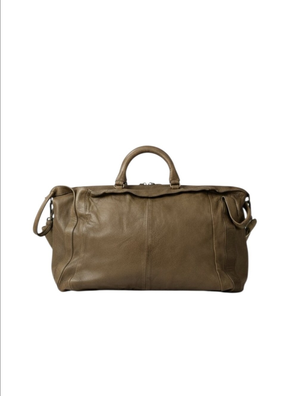 Free People Tan Leather Slouchy Tote Crossbody Bag Convertible Satchel